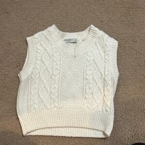 Cropped sweater vest